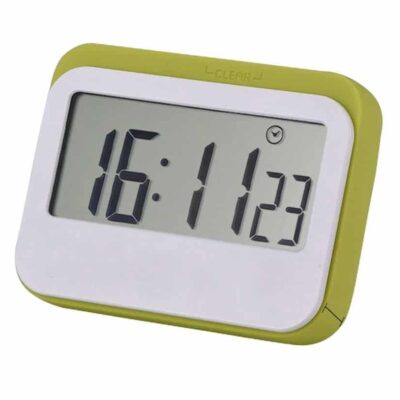 groene kookwekker met rubberen stootrand